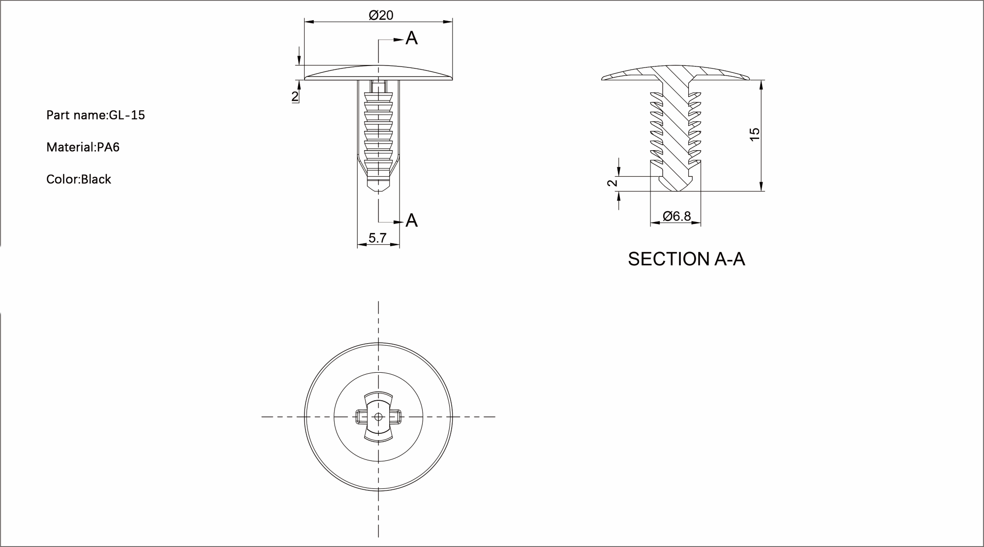 Pine Tree Rivet GL-15